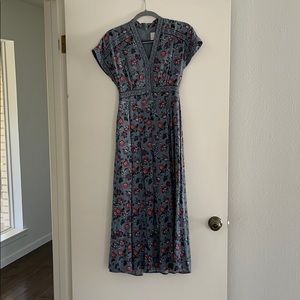 Gal meets glam slate blue dress